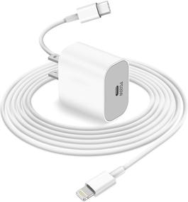 img 4 attached to Переносное зарядное устройство 20W с поддержкой Apple MFi и кабелем USB C - Lightning 6FT – совместимо с iPhone 12/12 Pro/12 Pro Max/12 Mini/11/11 Pro Max/Xs Max X 8, iPad, AirPods Pro