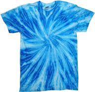 яркая синяя футболка для мужчин jerry tie-dye от colortone: выделяющаяся одежда в стиле индиго логотип