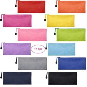 img 4 attached to 🌊 Sailing-go 12-Piece Waterproof Zipper Bag Set: Organize Cosmetics, Office Supplies, Travel Accessories, and More!