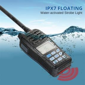 img 1 attached to 📻 Optimized Search: Radioddity Voyage RV6 IP67 Waterproof Handheld VHF Marine Radio with Floating Tri-Watch, NOAA Weather Alert, and Emergency Strobe LED