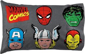 img 3 attached to Marvel Avengers Twin Sheet Set - Superheroes 🦸 Gray by Jay Franco: A Powerful Update for Any Bedroom