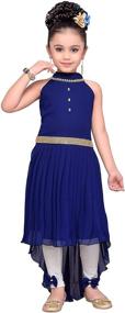 img 4 attached to ADIVA High Low Dress for 👗 Girls - Trendy and Stylish Kids' Apparel