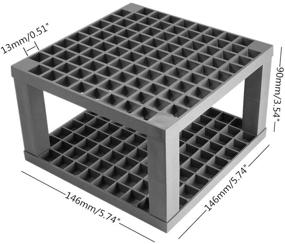 img 3 attached to Honbay 96 Holes Square Paint Brush Holder Organizer 🖌️ Pen Desk Stand: Optimal Storage Solution for Artists and Crafters