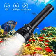 🔦 wurkkos dl40 5000 lumen dive flashlight: ultimate brightness for scuba diving adventure - samsung lh351d leds, ipx8 waterproof, rechargeable batteries included! logo