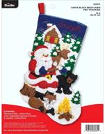 bucilla 86931e santa stocking multicolor logo
