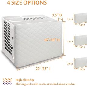 img 3 attached to Premium Double Insulation Medium Beige Indoor Air Conditioner Cover by Foozet