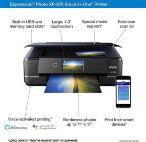 img 2 attached to 🖨️ Epson Expression Photo XP-970: Ultimate Wireless Color Photo Printer with Scanner and Copier