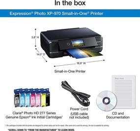 img 1 attached to 🖨️ Epson Expression Photo XP-970: Ultimate Wireless Color Photo Printer with Scanner and Copier