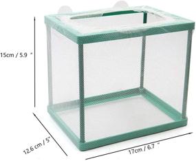 img 3 attached to Aquarium Isolation Incubator Separation Net（Green