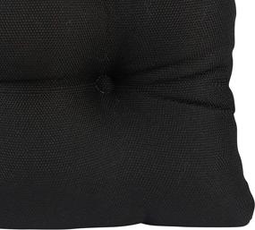 img 1 attached to Улучшите свой комфорт при обеде с подушками для стульев Klear Vu Omega для обеденных стульев - набор из 4 штук, черный