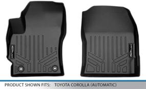 img 1 attached to 🔳 Enhance the Interior of Your 2019-2021 Toyota Corolla with MAXLINER Custom Fit Floor Mats - 1st Row Liner Set in Black