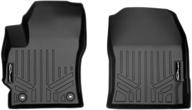 🔳 enhance the interior of your 2019-2021 toyota corolla with maxliner custom fit floor mats - 1st row liner set in black logo