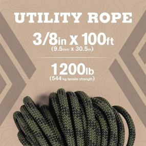 img 3 attached to 🏕️ Atwood Rope MFG 3/8” inch 100ft Camouflage Utility Rope: Made in USA, Lightweight & Strong for Camping, Survival, DIY & Knot Tying