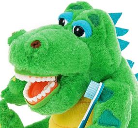 img 3 attached to 🐊 StarSmilez Kids Toothbrush Buddy Lil Allie Gator: Plush Dental Education Tool to Teach Kids Flossing Effectively