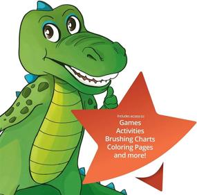 img 1 attached to 🐊 StarSmilez Kids Toothbrush Buddy Lil Allie Gator: Plush Dental Education Tool to Teach Kids Flossing Effectively