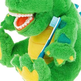 img 2 attached to 🐊 StarSmilez Kids Toothbrush Buddy Lil Allie Gator: Plush Dental Education Tool to Teach Kids Flossing Effectively