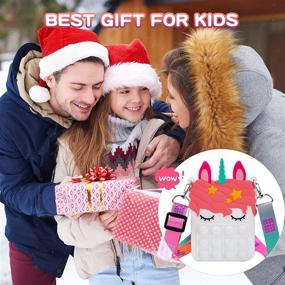 img 3 attached to White Pop Purse for Girls Kids: Sensory Silicone Fidget Toy Handbag with Unicorn Design – Perfect Christmas Gift!