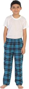img 2 attached to Gioberti Flannel Pajama Elastic Stripe Boys' Clothing ~ Sleepwear & Robes