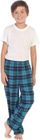 img 3 attached to Gioberti Flannel Pajama Elastic Stripe Boys' Clothing ~ Sleepwear & Robes