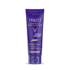 img 3 attached to 🔮 Professional Trivitt by Itallian Hairtech - 3 Piece Violet Toning Kit for Blonde Hair with Advanced Hydration and Repair - Shampoo 280ml, Conditioner Cream 250ml, Intensive Moisturizing Cream 250ml