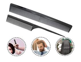 img 1 attached to Versatile Hair Barber Comb Set for All Hair Types - Including Professional Teasing Comb, Fine & Wide Tooth Carbon Fiber Cutting Comb, Styling Comb, Hairdressing Comb