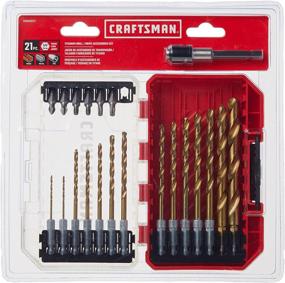 img 3 attached to 🔩 TITANIUM 21-Piece CRAFTSMAN Drill Bit Set and Screwdriver Set (CMAM3211)