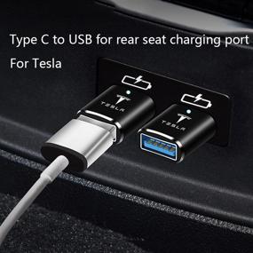 img 2 attached to Адаптер USB C к USB для Tesla Model 3/Y/S/X, аксессуары Tesla Model 3/Y, USB-C к USB 3.0 адаптер, совместим с различными электронными устройствами.