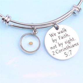 img 3 attached to Mustard Bracelet: Empowering Christian Inspirational Jewelry for Girls