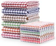 🧼 aotbat bulk cotton kitchen towels and dishcloths set, 16 x 25 and 12 x 12, pack of 12 - ideal dish towels for washing dishes, perfect dish rags for everyday cooking and baking logo