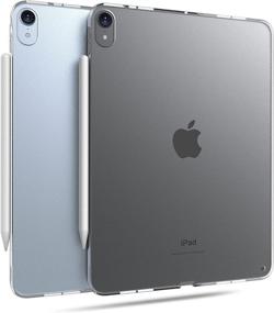 img 4 attached to 📱 TineeOwl Arctic iPad Air 4 Case 10.9 inch: Ultra Thin Crystal Clear Case with Matte Back, Apple Pencil Charging & Touch ID Support