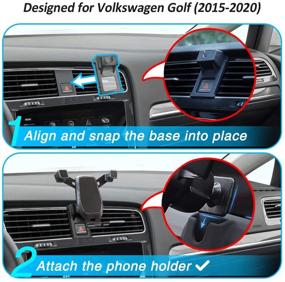 img 3 attached to 📱 Держатель телефона AYADA для Volkswagen GTI Golf MK7 7.5 - Монтаж с автоматической блокировкой по гравитации