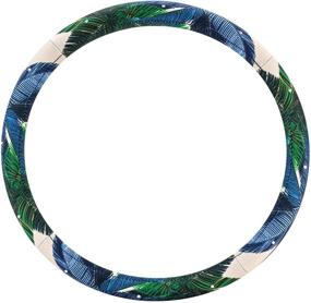img 4 attached to 🌴 Улучшите свой опыт управления с LUNNA SWR-0165 чехлом для рулевого колеса с кристаллами Swarovski в форме пальмы