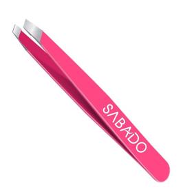 img 3 attached to Professional Stainless Steel Slant Tip Tweezers: Perfect Precision for Eyebrow Shaping, Facial Hair Removal, and More!