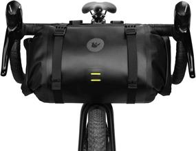 img 3 attached to 🚲 Waterproof Rhinowalk 2PC Bike Handlebar Bag Set with Large Capacity Storage, Front Tube Bag & Shoulder Bag - Ideal for Bicycles