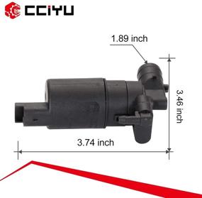 img 1 attached to 🔧 cciyu Windshield Washer Pump Motor Replacement for Nissan Titan (2004-2015) and Frontier (2009-2015) - Part Number 28920-7S200