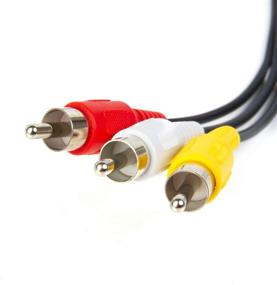 img 1 attached to 🔌 15FT RCA Audio Video Composite Cable - Xenocam, Yellow White Red Connectors, 3 Male to 3 Male, Ideal for DVD, VCR, SAT