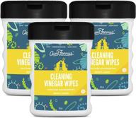 🍋 aunt fannie's travel size vinegar cleaning wipes - bright lemon scent - 25 count, 3-pack logo