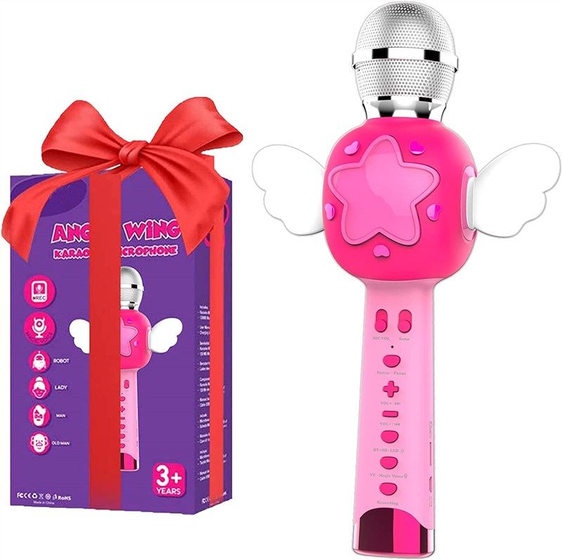 karaoke microphone birthday bluetooth singing 로고