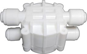img 1 attached to 🚰 Malida 1/4 Inch Tube Automatic Shut Off Valve: Quick Connect Fittings for Reverse Osmosis Water Purifiers Filters (auto Shut Off)