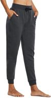 👖 cozy and stylish: baleaf women's sherpa lined joggers for winter comfort and fashionable lounging logo