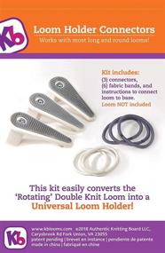 img 3 attached to Enhance Your Knitting Experience with Authentic Knitting Board Holder Connectors for Rotating Loom - 3 Piece Set