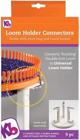 img 4 attached to Enhance Your Knitting Experience with Authentic Knitting Board Holder Connectors for Rotating Loom - 3 Piece Set