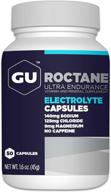 💪 optimize performance with 50-count bottle of gu energy roctane ultra endurance electrolyte capsules logo