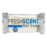 🧼 freshscent 0,5 унций туалетное мыло (100 штук) - размер для путешествий в отеле, индивидуально упакованное, растительное мыло - оптовые товары и гигиенические средства для гостиниц логотип