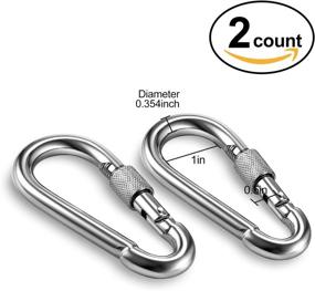 img 2 attached to 🔗 MDAIRC Heavy Duty Stainless Steel Hanging Kit for Swing Hangers, Hammock Spring, Swing Swivel Spinner, Kglobal Swivel Hook, and Locking Snap Hooks - Perfect for Wooden Sets, Tire Swings, Seat Trapeze, and Yoga