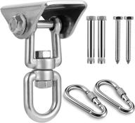 🔗 mdairc heavy duty stainless steel hanging kit for swing hangers, hammock spring, swing swivel spinner, kglobal swivel hook, and locking snap hooks - perfect for wooden sets, tire swings, seat trapeze, and yoga логотип