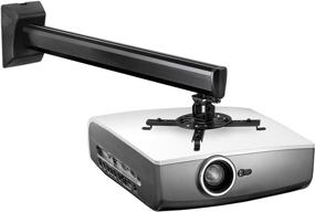img 2 attached to 📽️ Mount-It! MI-608 Projector Wall Mount: Universal Bracket for Epson Optoma Benq, Short Throw & Standard Projectors - Supports 35 lbs & Extends 9-29.5 inches from Wall
