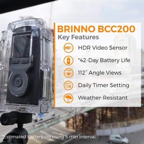 img 2 attached to Brinno BCC200 Construction & Outdoor Security Time Lapse Camera Trio Bundle Pack - TLC200 Pro Camera, Clamp, Water-Resistant Case - 42-Day Battery Life, 720P