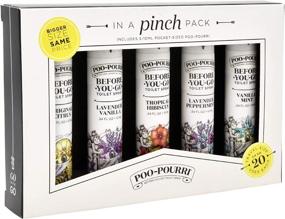 img 3 attached to 💩 Poo-Pourri Pinch Pack Toilet Spray Gift Set – 5 Pack 10 mL + 1.4 Ounce Ship Happens Bottle