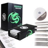 🐉 dragonhawk silver series tattoo needles assorted liners and shaders - 50 pcs disposable & sterilized mixed size tattoo needle box with enhanced seo logo